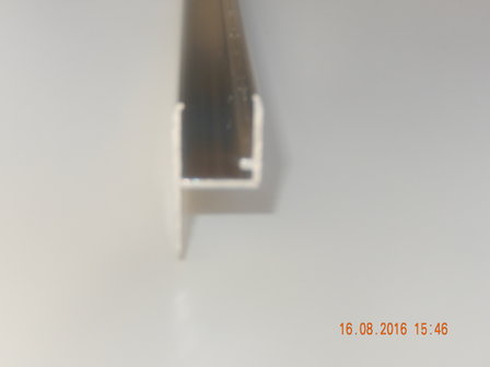 Lekdorpel met rechte flens 16 mm.(Geanodiceerd)