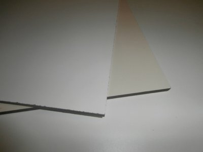 Trespa 6 mm. Wit (ral.9010) 1,22/2,44 cm.